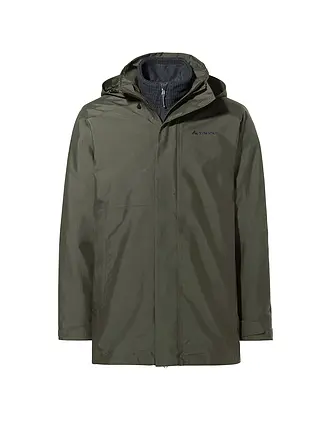 VAUDE | Parka de invierno para hombre Idris IV 3 en 1 con capucha |